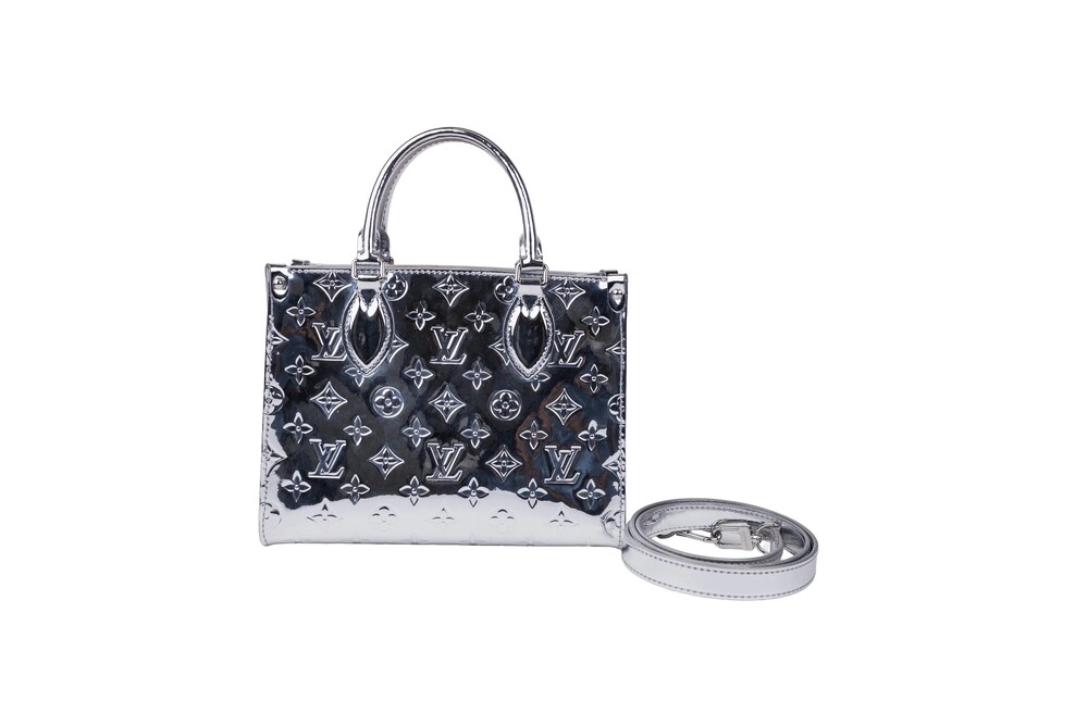Louis Vuitton Silver Mirror Monogram OnTheGo PM Tote